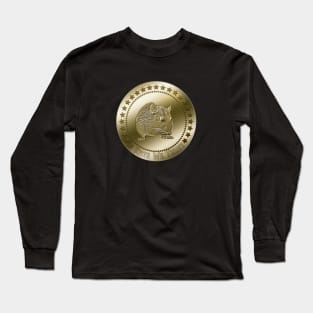 Funny Rat Coin "In Rats We Trust" Long Sleeve T-Shirt